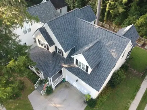 Roof Replacement Completed asphalt shingle roof replacement by Big Bear Roofing.